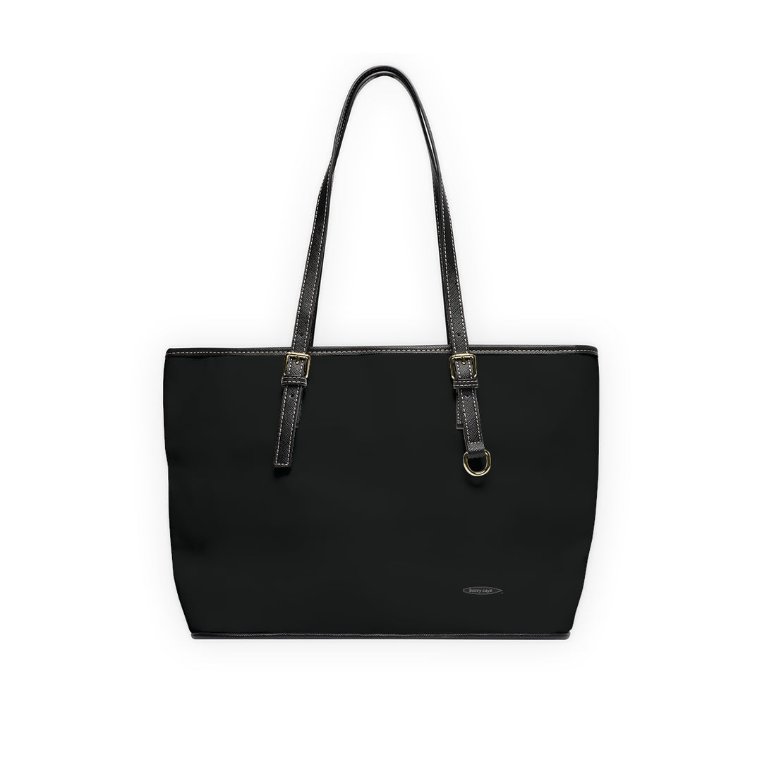 Berry Caye® Black Leather Shoulder Bag