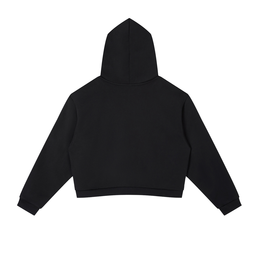 Side Stripe Cropped Hoodie