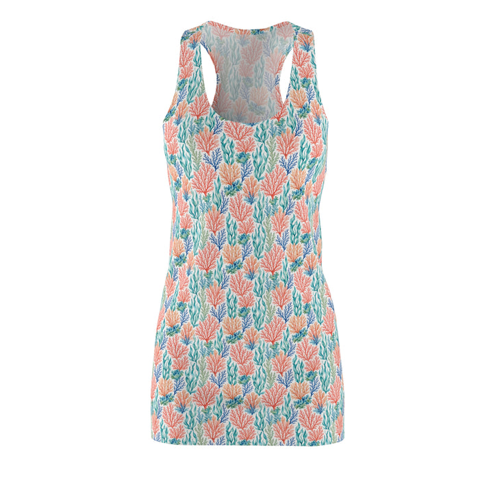 Coral Pattern Racerback Dress