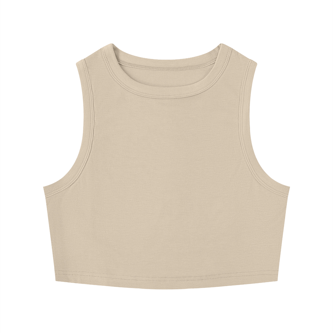 Crewneck Crop Tank Top
