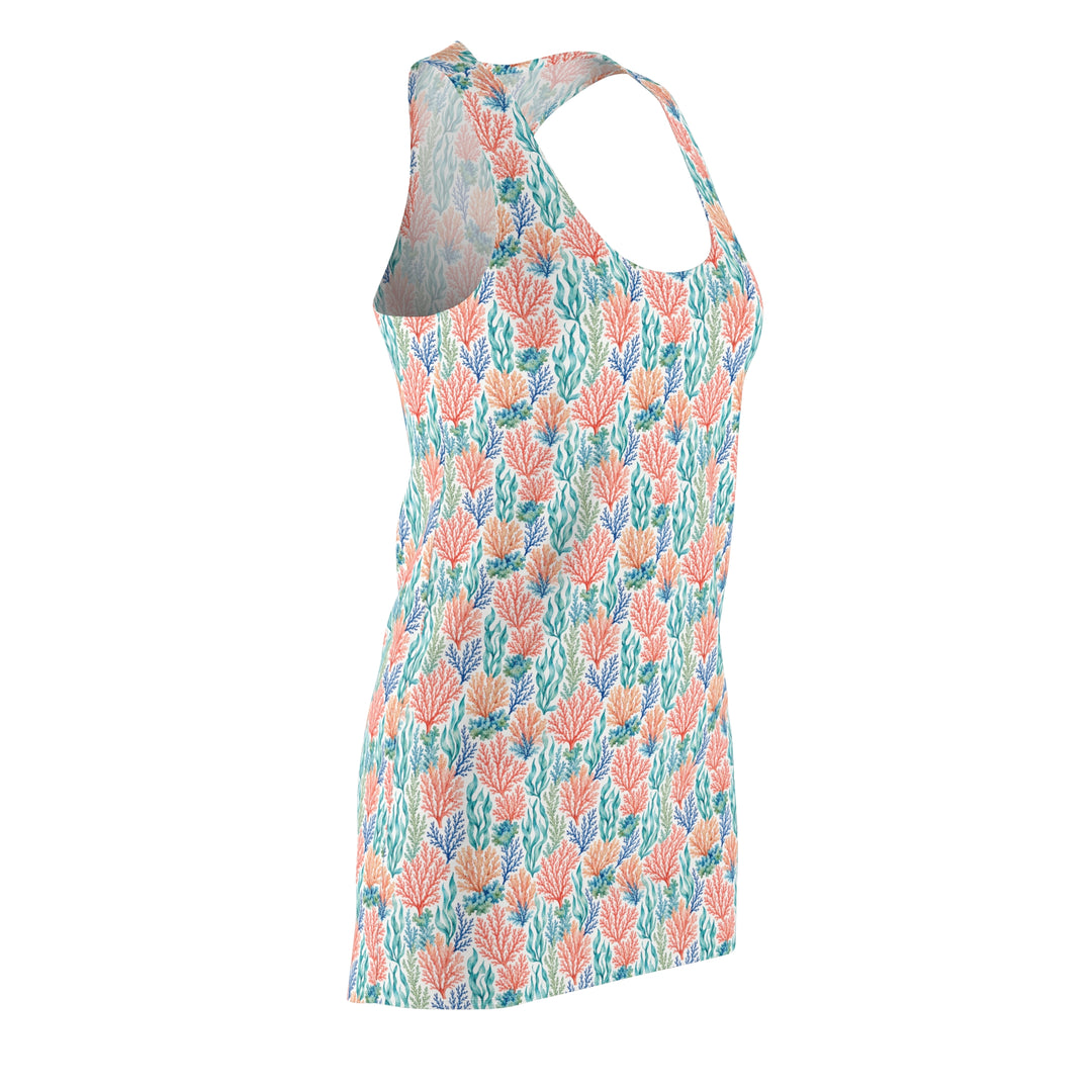 Coral Pattern Racerback Dress