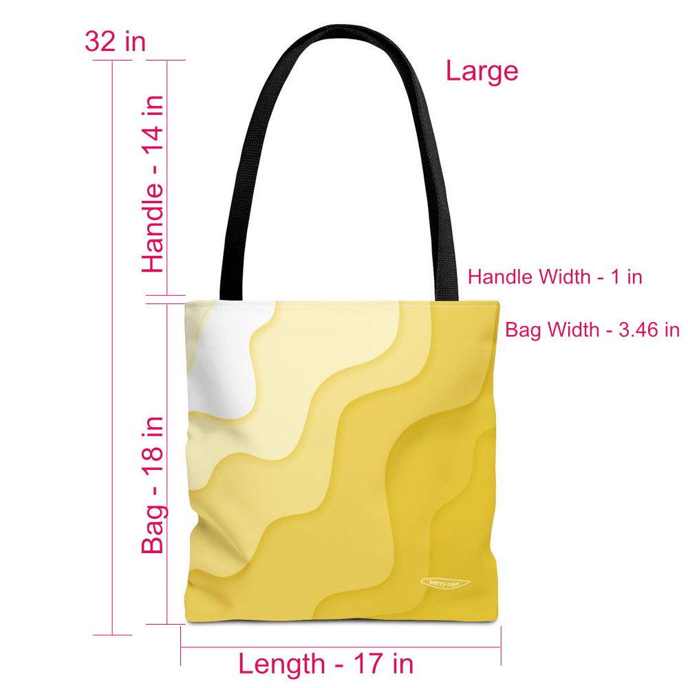 Berry Caye® Gold Wave Tote Bag