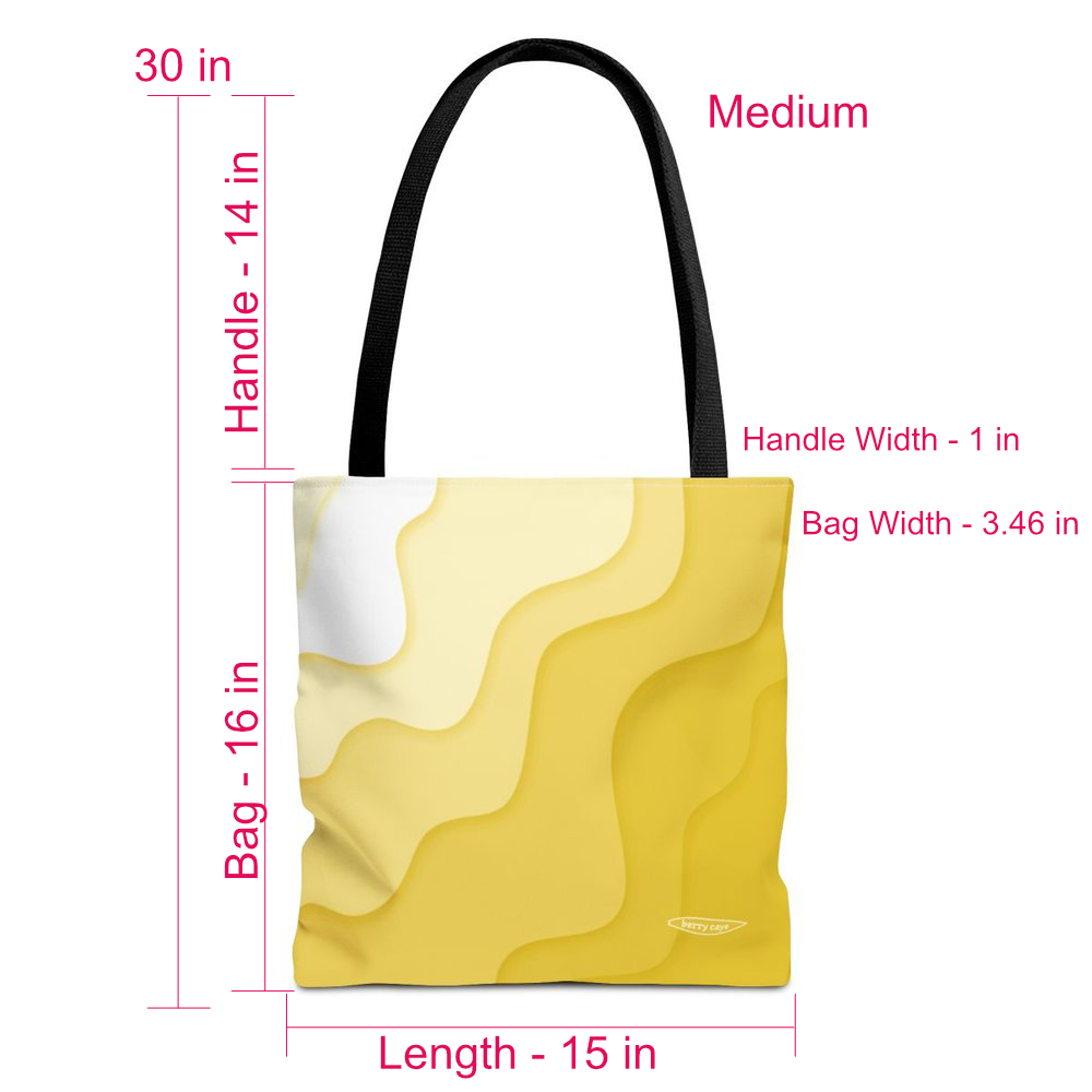 Berry Caye® Gold Wave Tote Bag