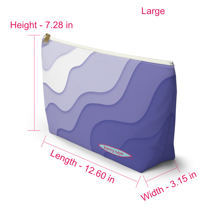 Berry Caye® Purple Wave Toiletry Travel Bag — Best Seller
