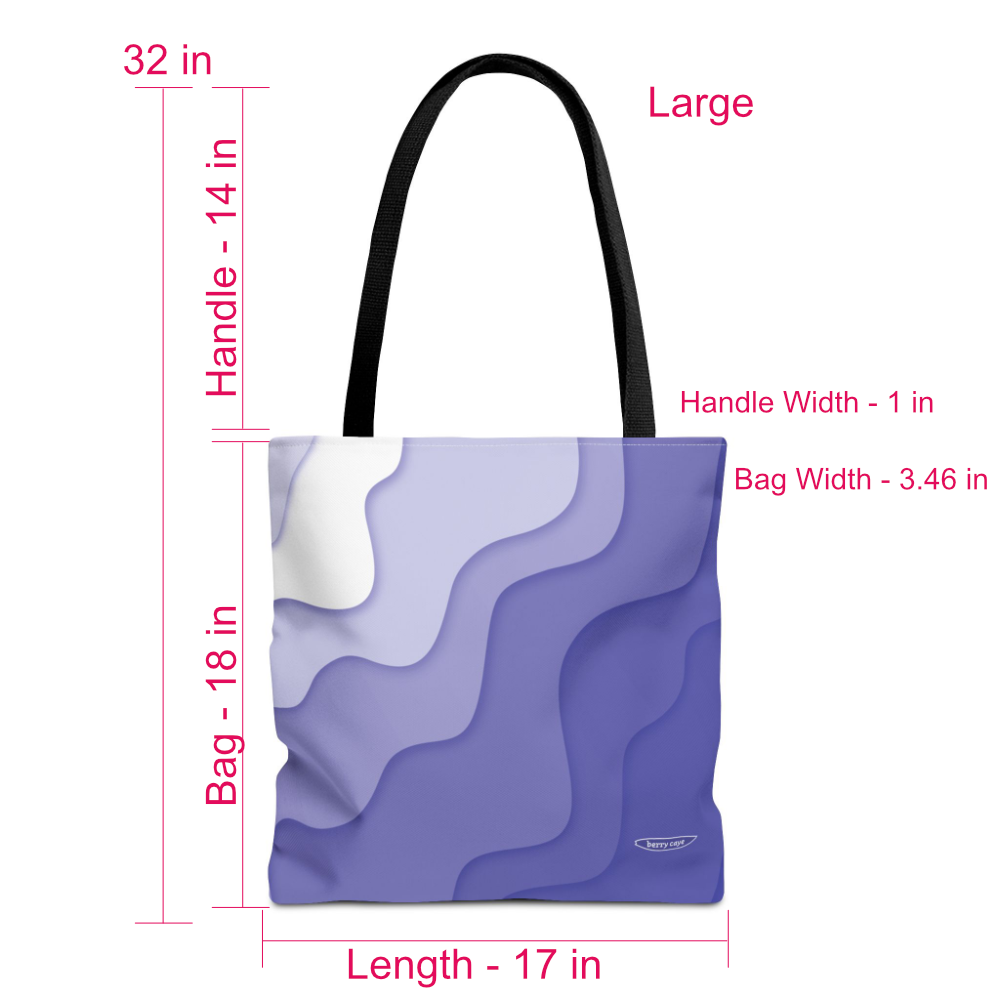 Berry Caye® Purple Wave Tote Bag — Best Seller