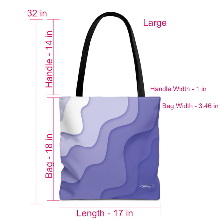 Berry Caye® Purple Wave Tote Bag — Best Seller