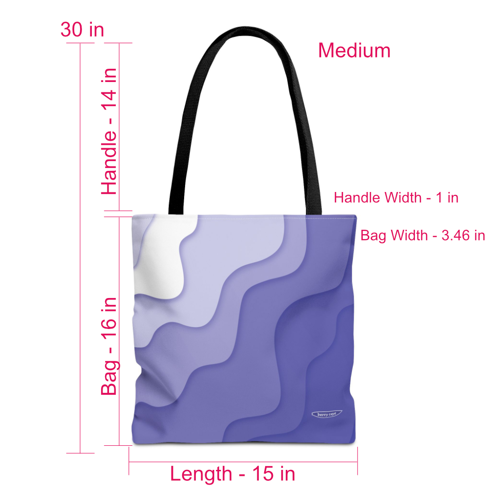 Berry Caye® Purple Wave Tote Bag — Best Seller