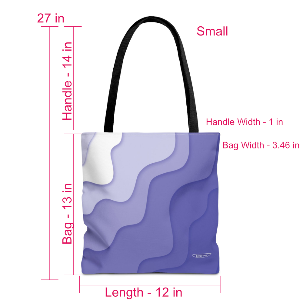 Berry Caye® Purple Wave Tote Bag — Best Seller