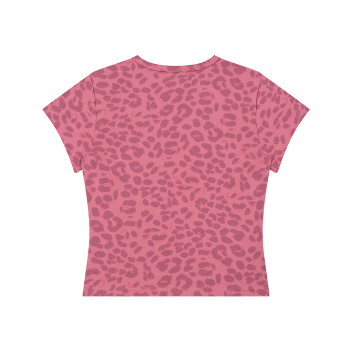 Leopard Print Crop T-Shirt