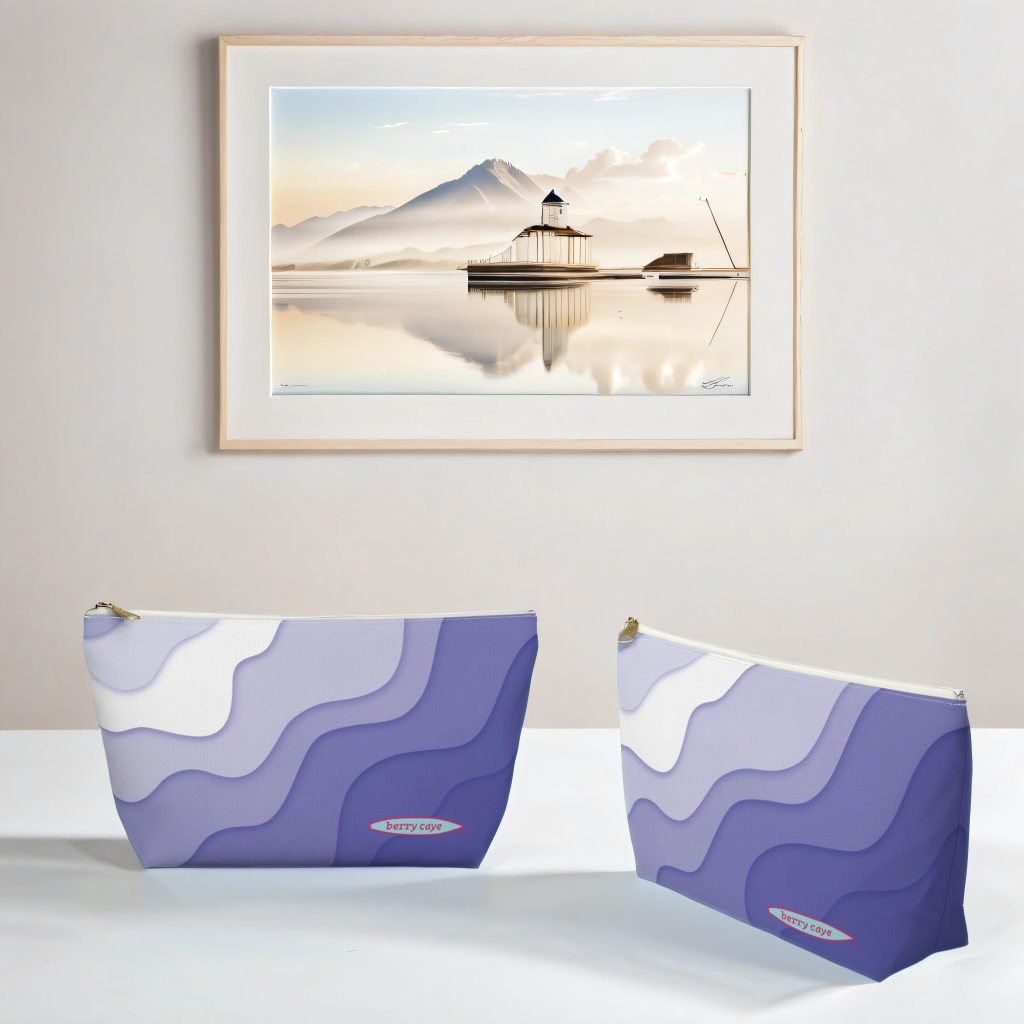 Berry Caye® Purple Wave Toiletry Travel Bag — Best Seller