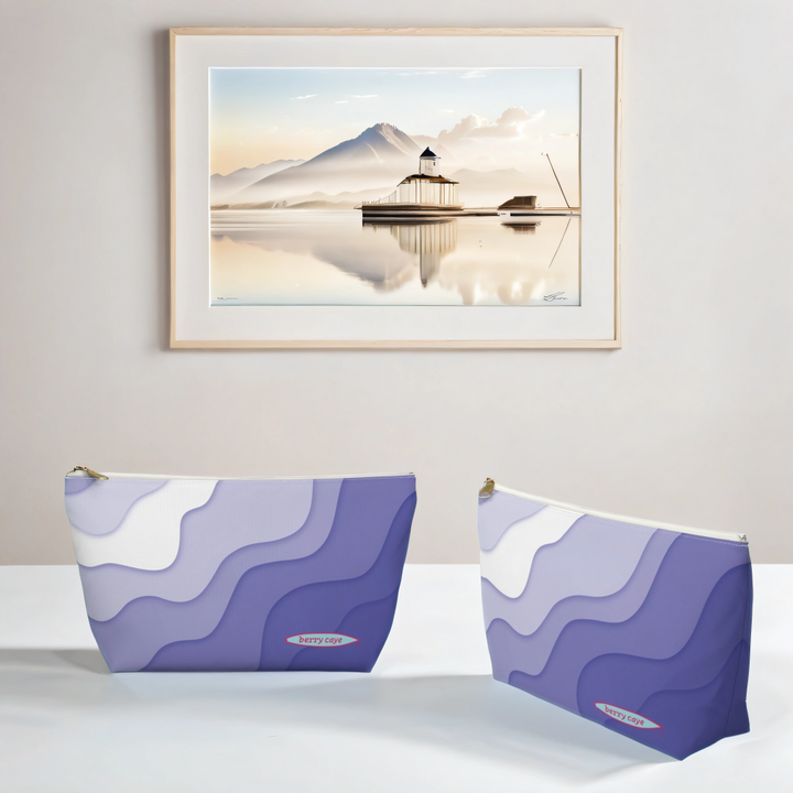 Berry Caye® Purple Wave Toiletry Travel Bag — Best Seller