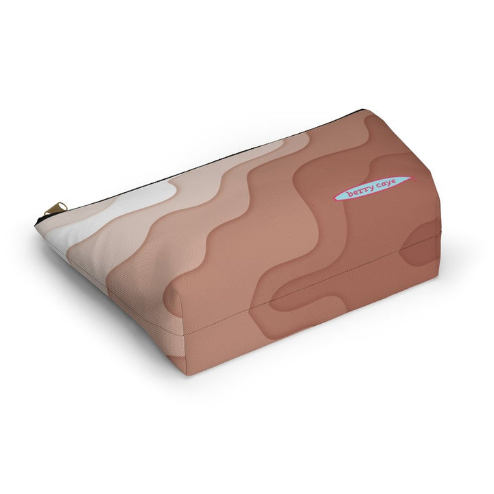 Berry Caye® Brown Wave Toiletry Travel Bag