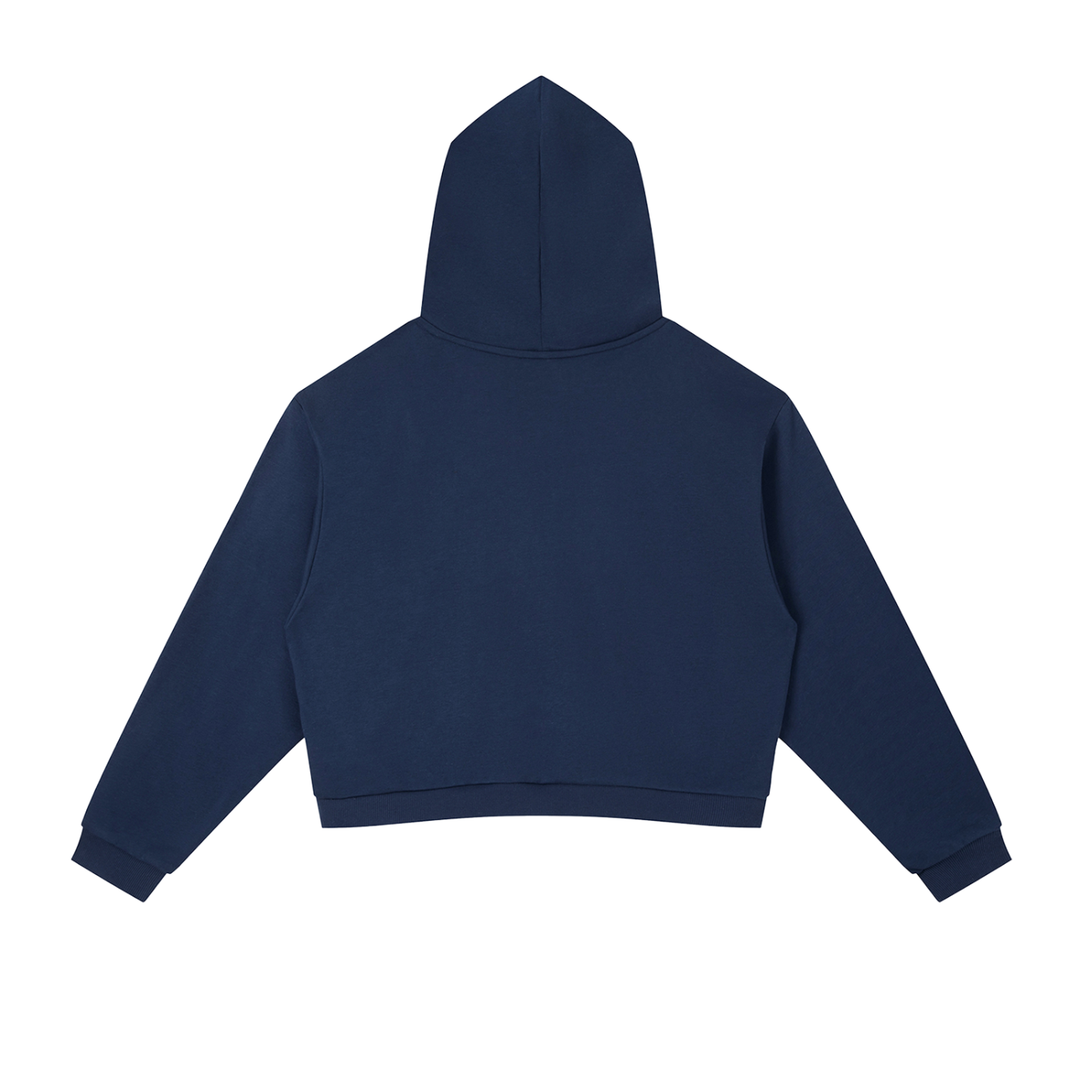 Side Stripe Cropped Hoodie