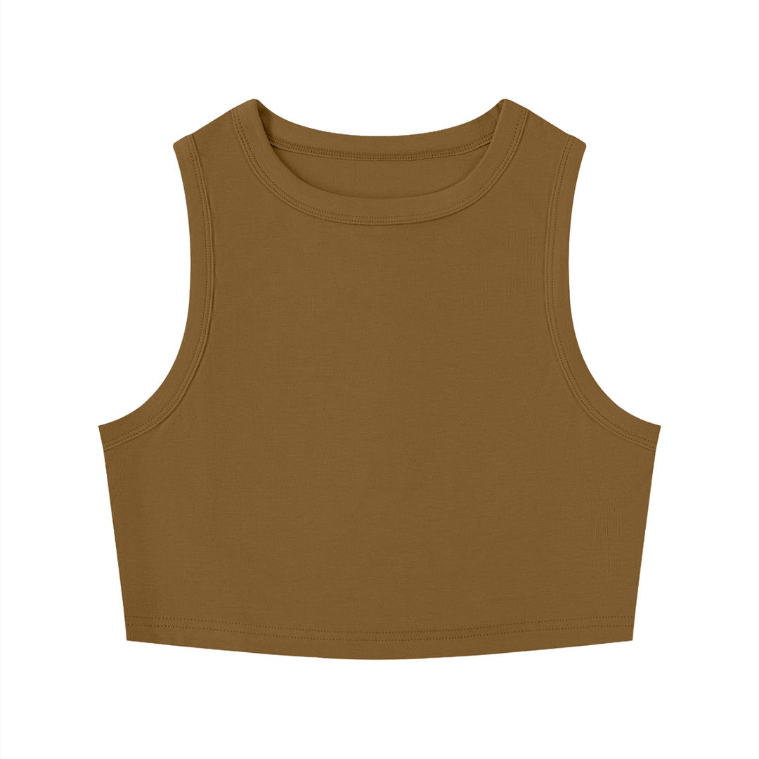 Crewneck Crop Tank Top