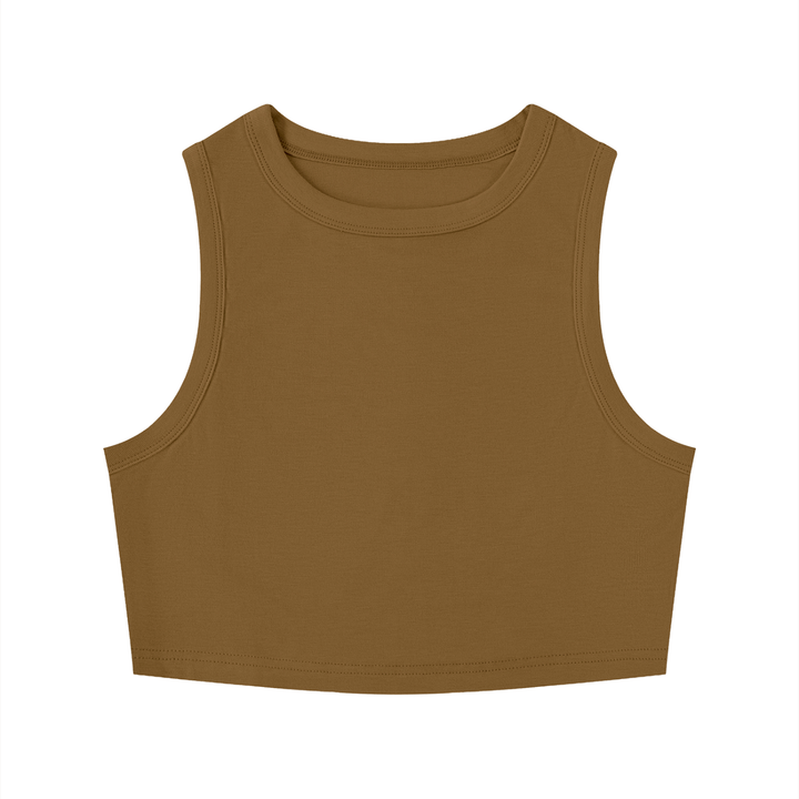 Crewneck Crop Tank Top